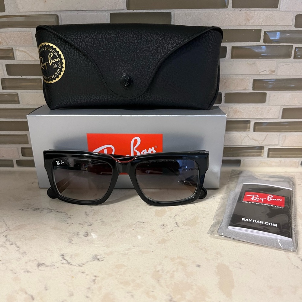 Ray-Ban RB2191 INVERNESS 1294/3M 54MM Black Frame Blue Gradient Lens Sunglasses